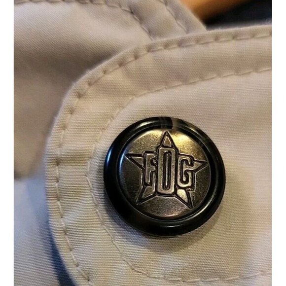 Vintage London Fog Mens Jacket Size Medium Zip Up Long Sleeve Khaki Brown Beige - Picture 4 of 13